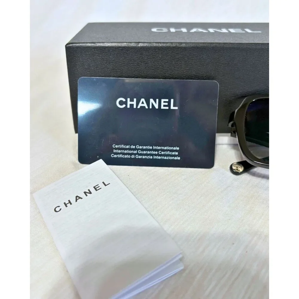 CHANEL 5505 c.622/M3 Square Sunglasses Black Gradient 54-17-140 Good w/ Box